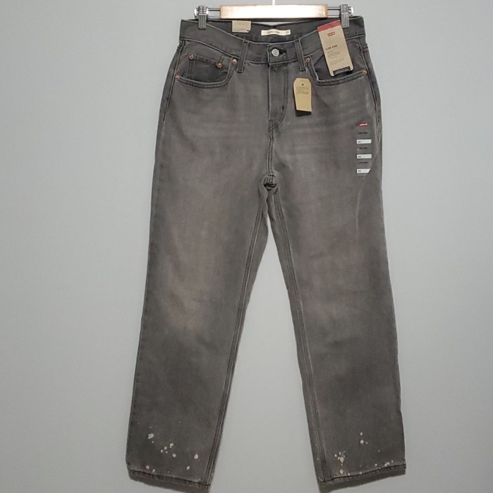 Levi’s low pro straight size 29 grey 100% cotton Nwt New $80 Msrp Retail‎